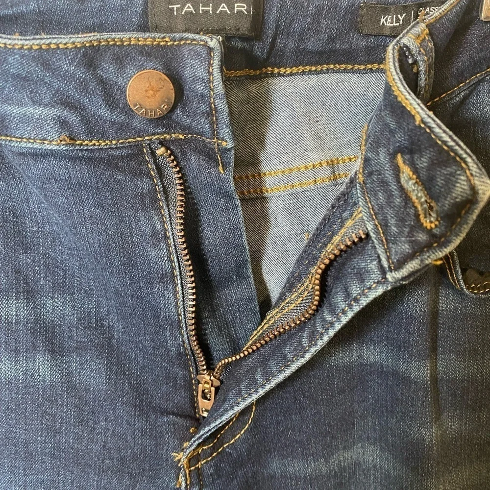 Tahari Kelly Skinny Blue Jeans Womens Size 10